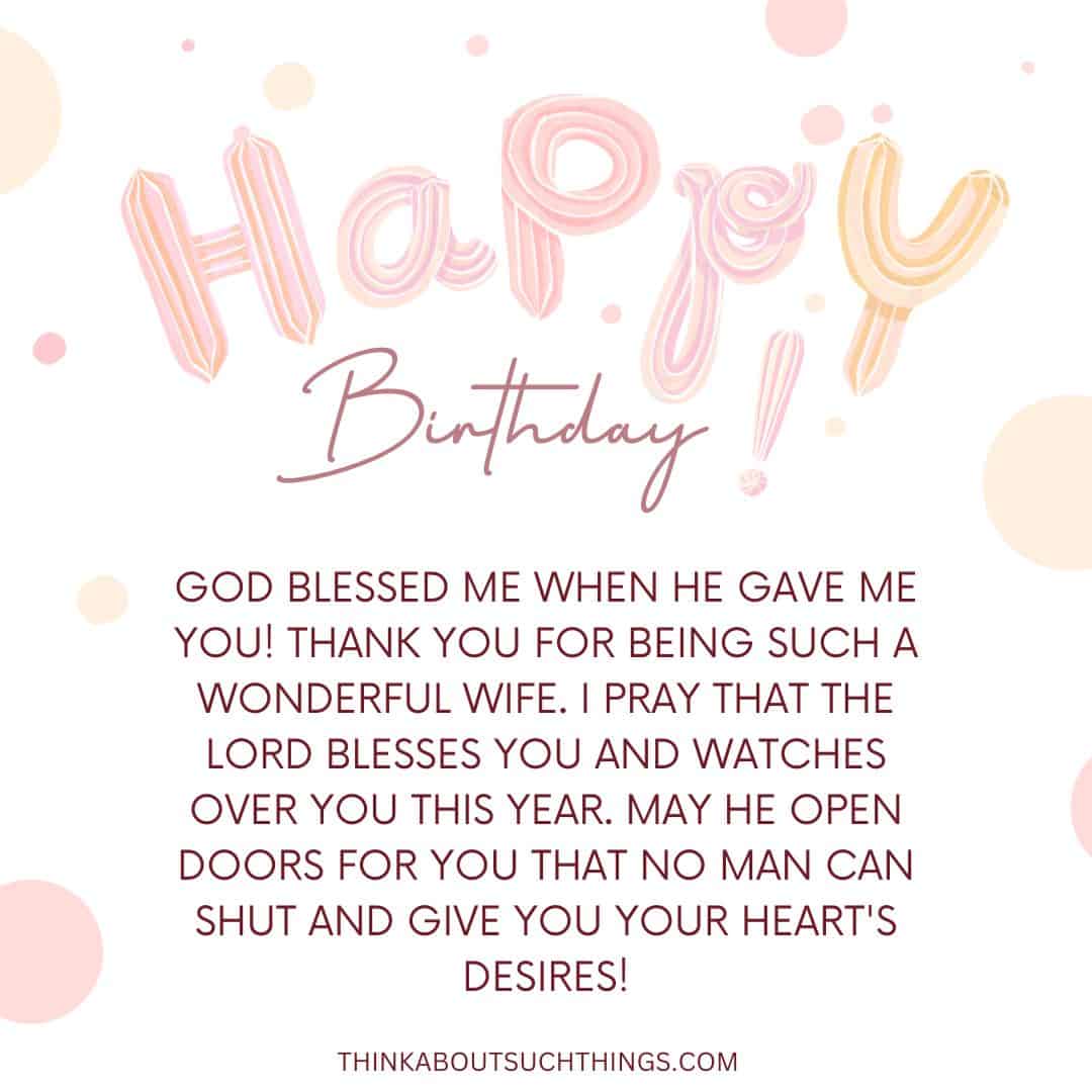 Beautiful Birthday Prayers For My Wife {Plus Images | Think About Such