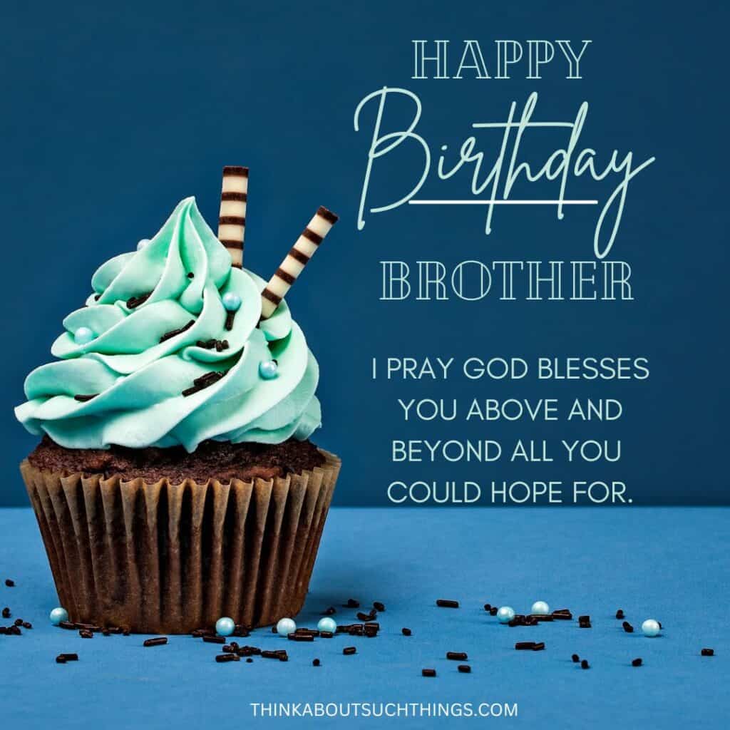 Birthday prayer to my brother