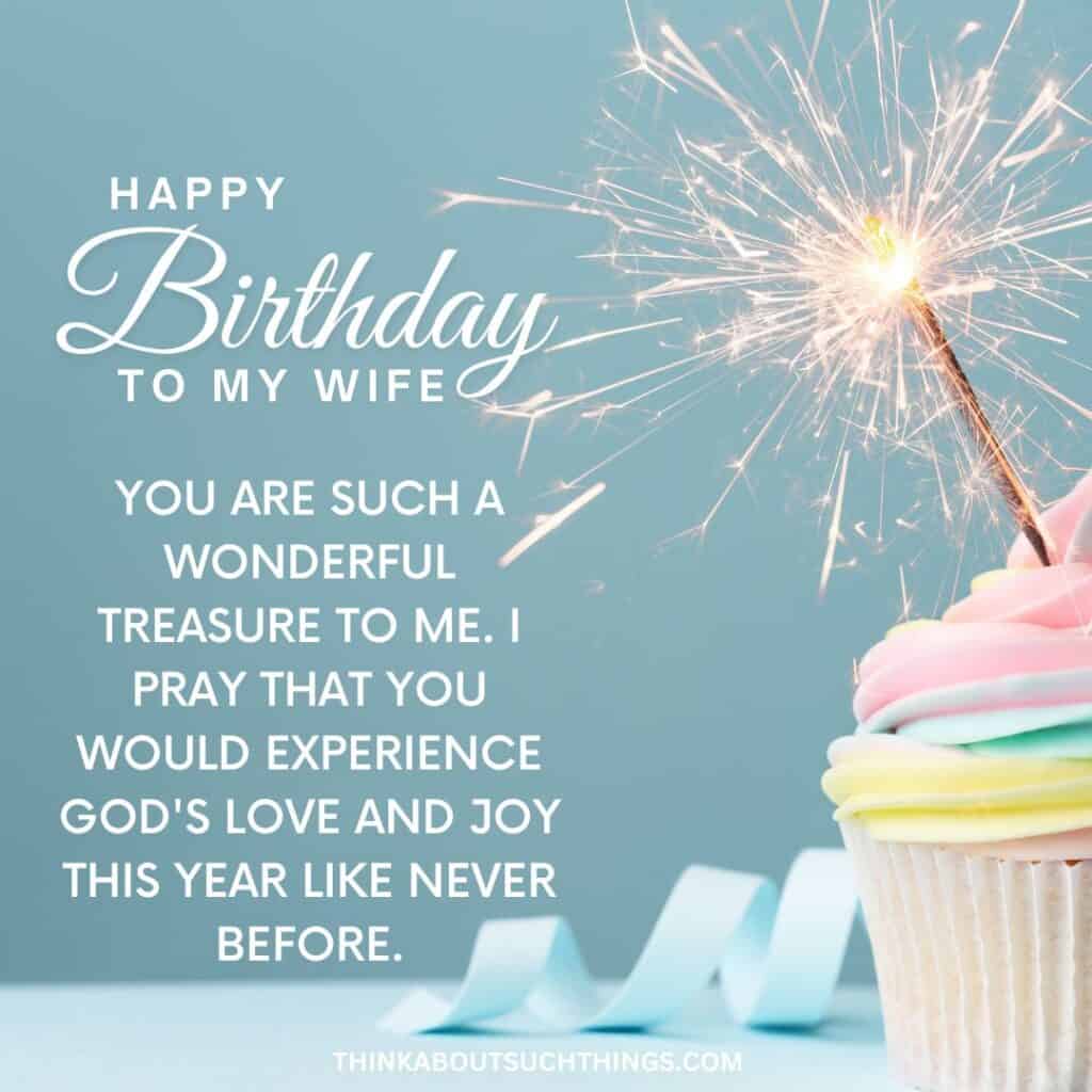 Birthday prayer message to my wife