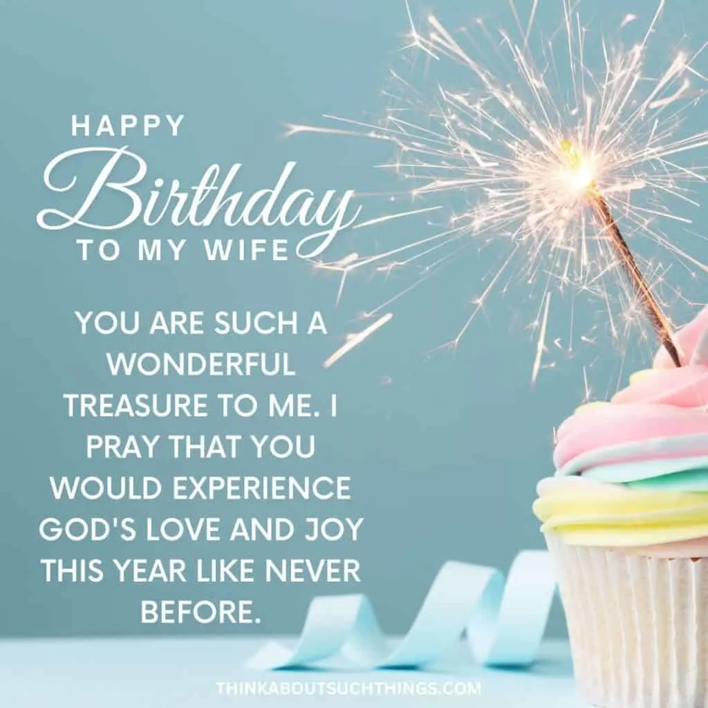 Birthday prayer message to my wife