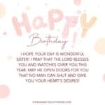 Wonderful Birthday Prayers For Sister {Plus Images} | Think About Such ...