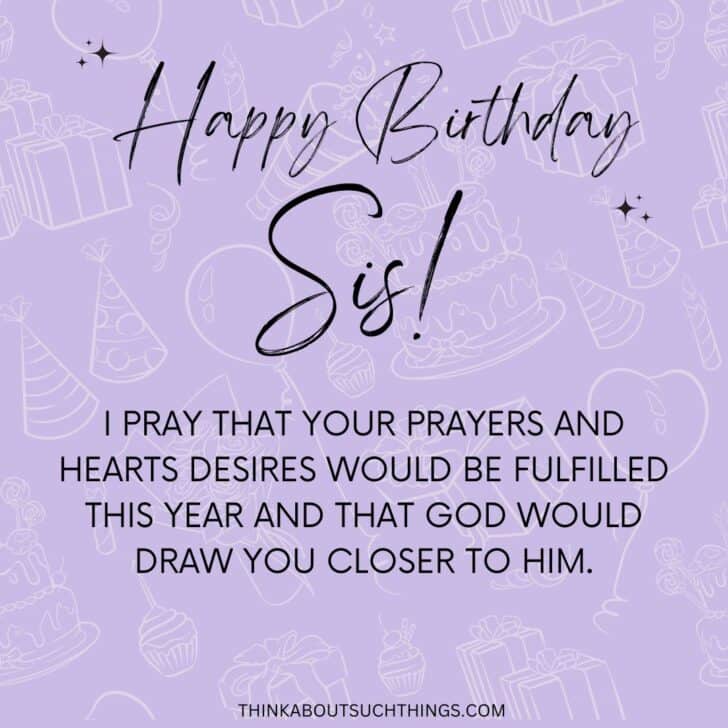 Wonderful Birthday Prayers For Sister {Plus Images} | Think About Such ...