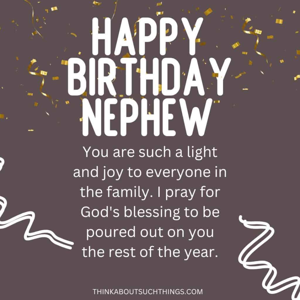 Great Birthday Prayers For Nephew Plus Images Think About Such Things