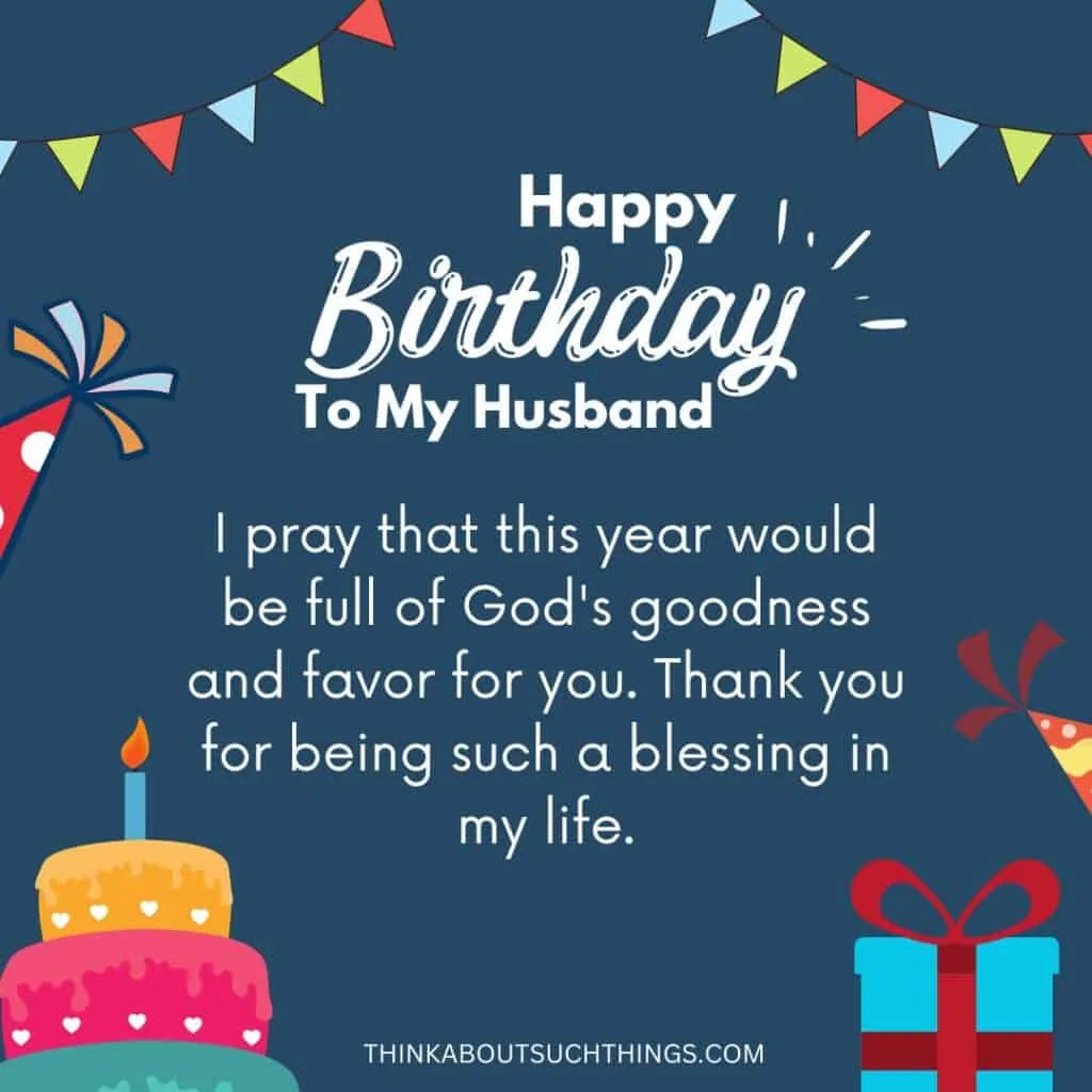 Birthday prayer for hubby