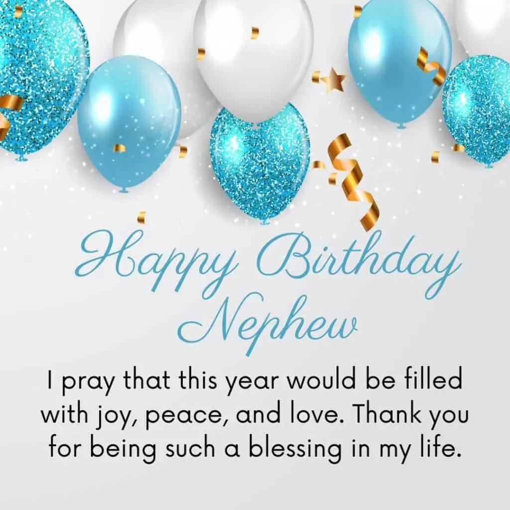 Birthday prayer for nephew from aunt