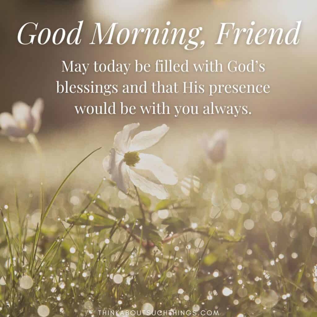 Good Morning Prayer For Friends