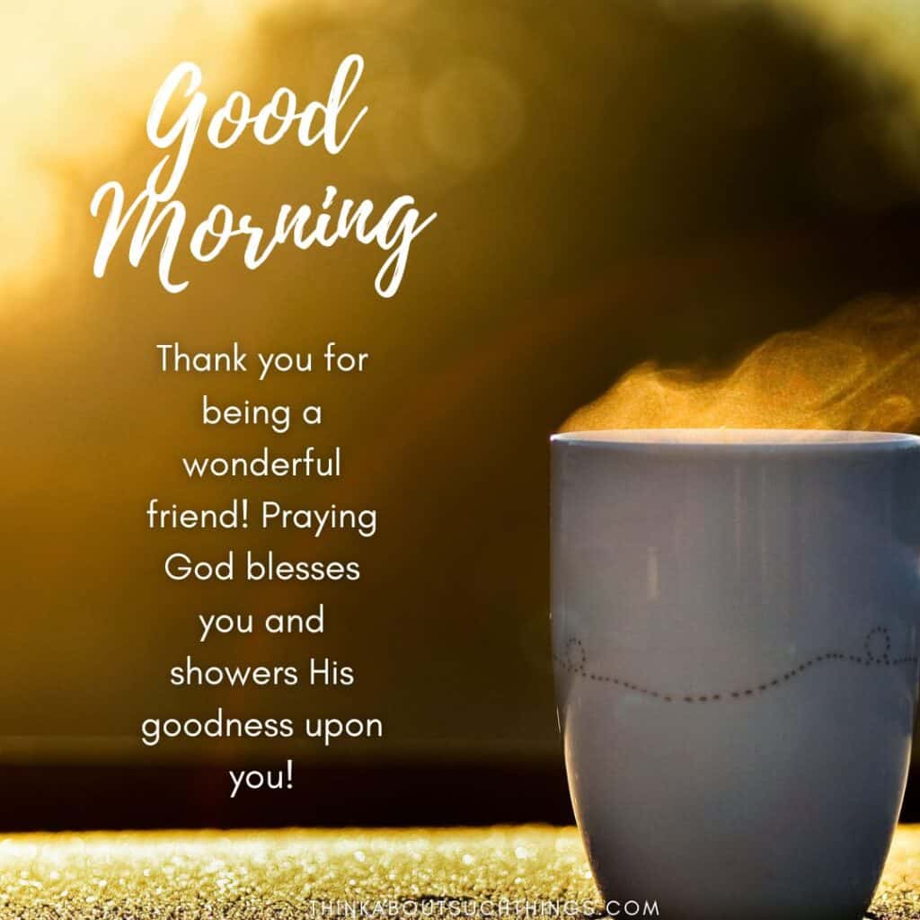 Morning prayer wishes to a friend