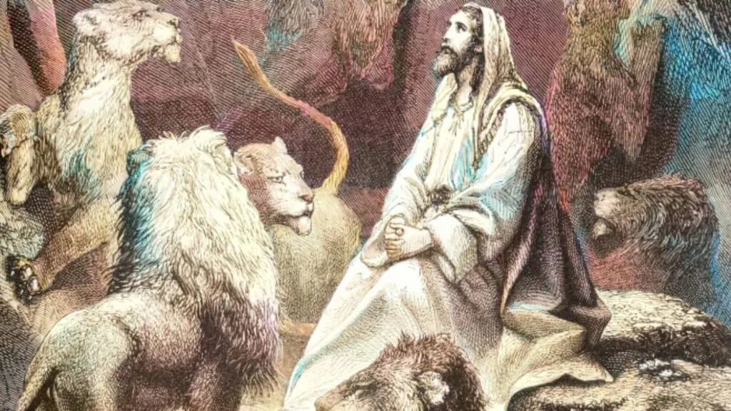 Daniel and the lions den BIble verse