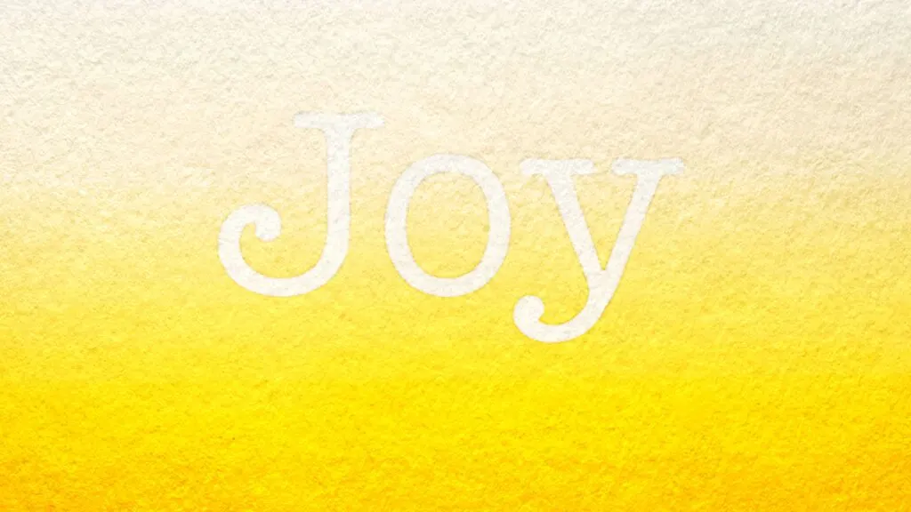 joy fruit of the spirit