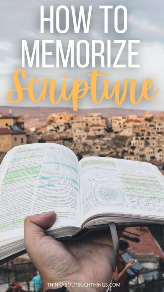 How To Memorize Scripture