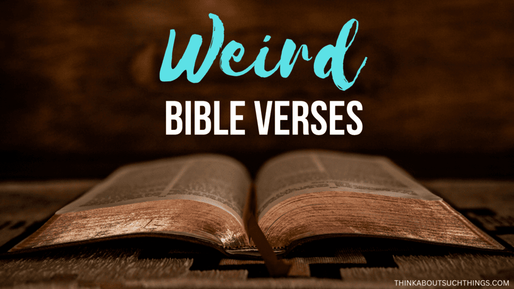 Bible verses that are weird