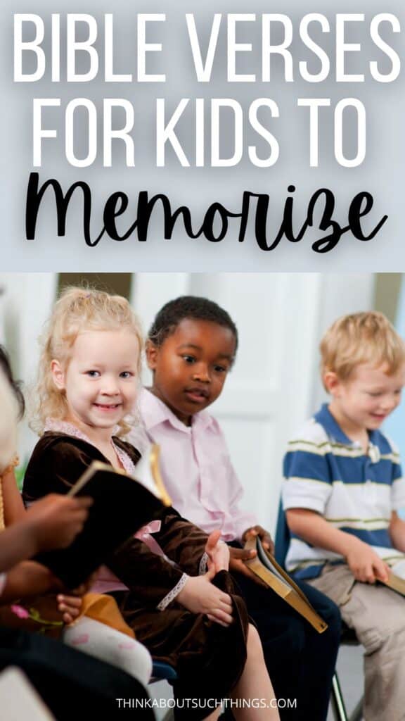 Bible Verses for Kids to Memorize