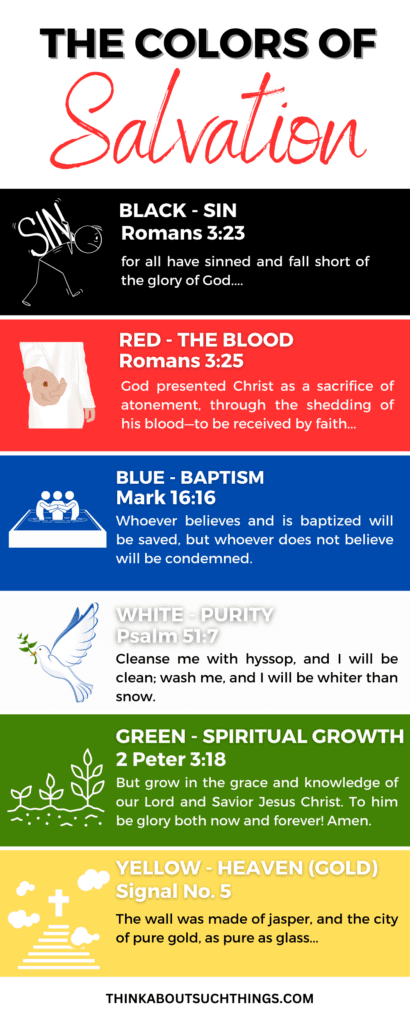 the colors of salvation infograph