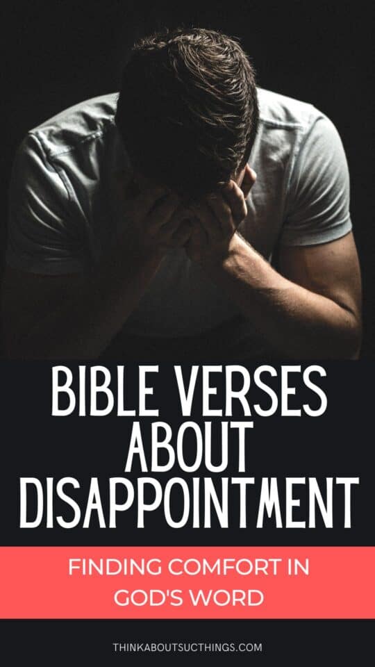 Bible Verses About Disappointment: Finding Comfort In God's Word ...