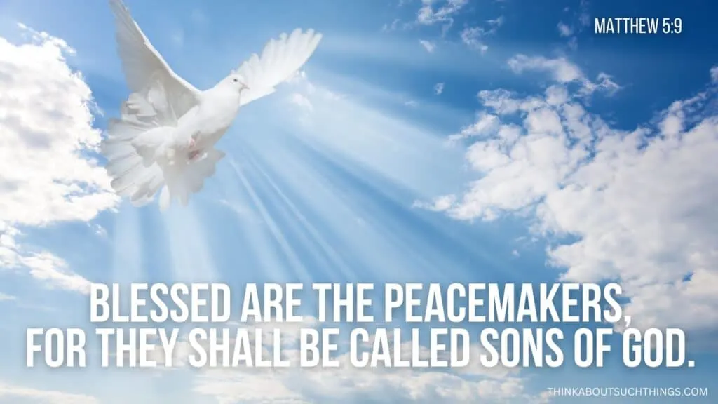 Blessed Are the Peacemakers, for They Shall Be Called Sons of God Meaning