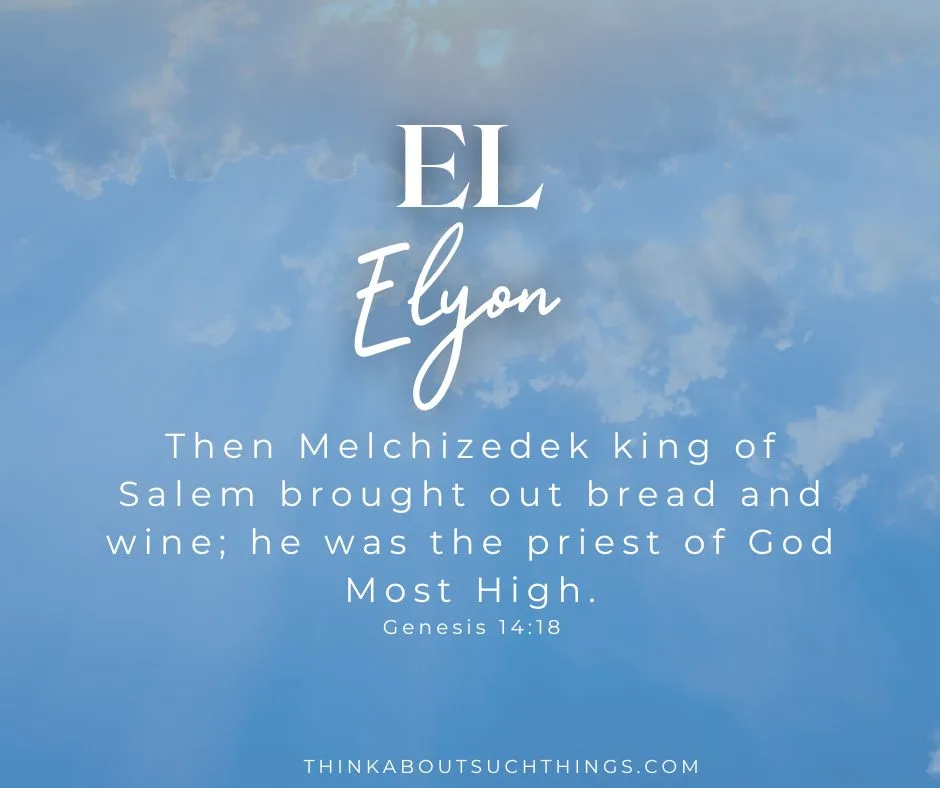 el elyon bible verse