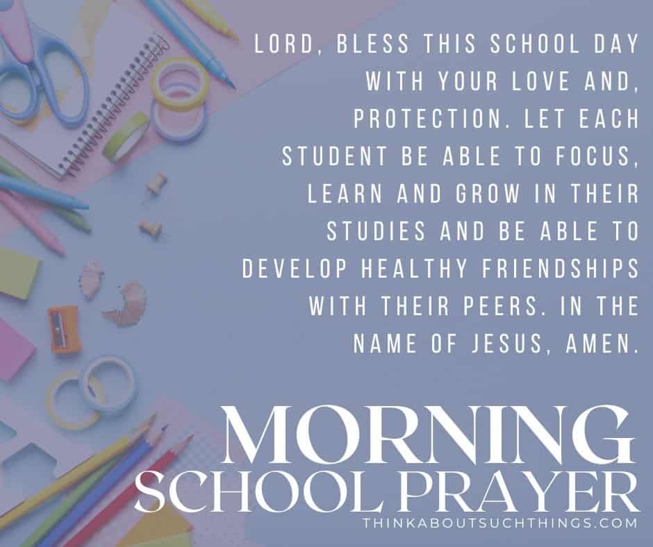 short morning prayer for student
