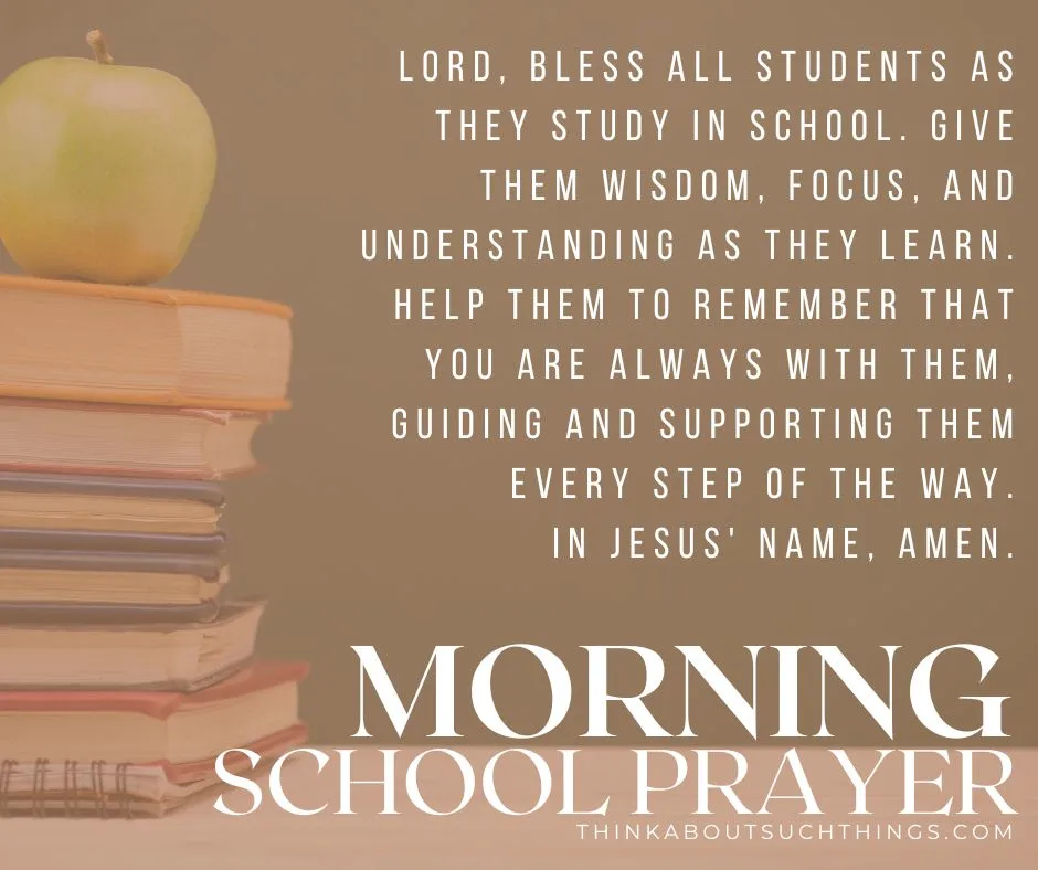 morning prayer at school	