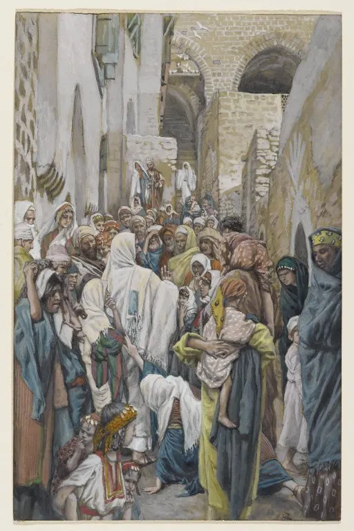 James Tissot Story of faith women with issue of blood