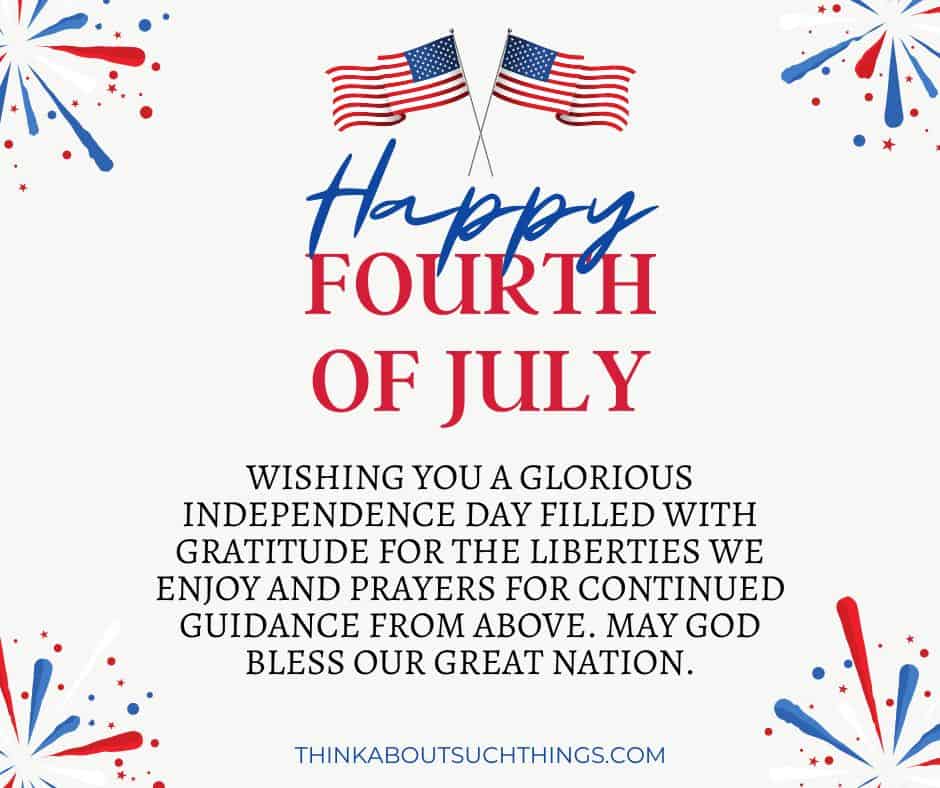 Fourth of july blessing
