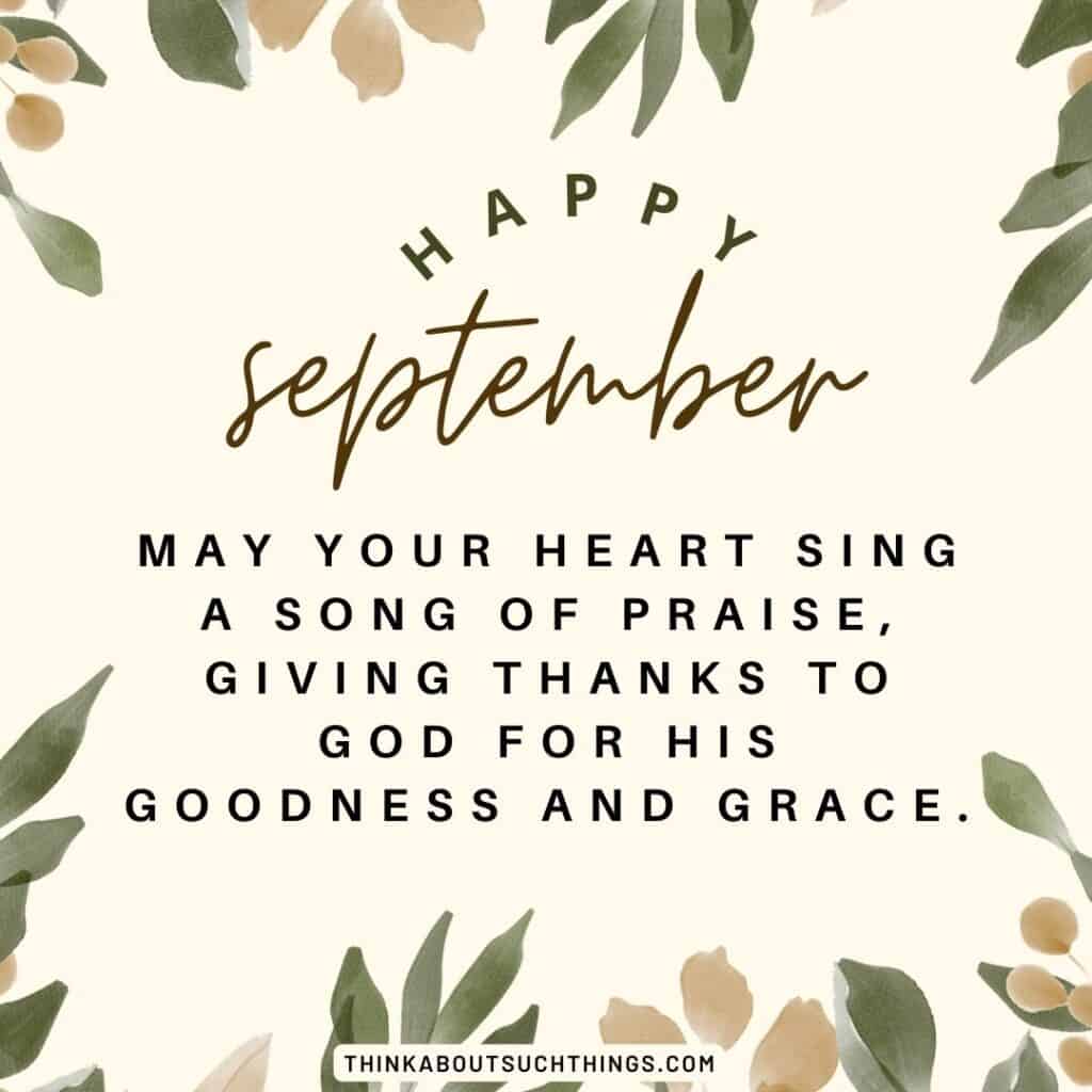 September month blessings