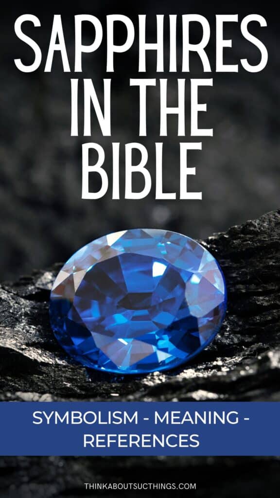 Sapphires in the Bible