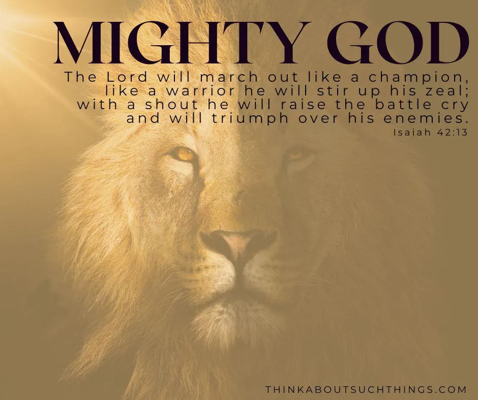 mighty God Jehovah gibbor milchamah