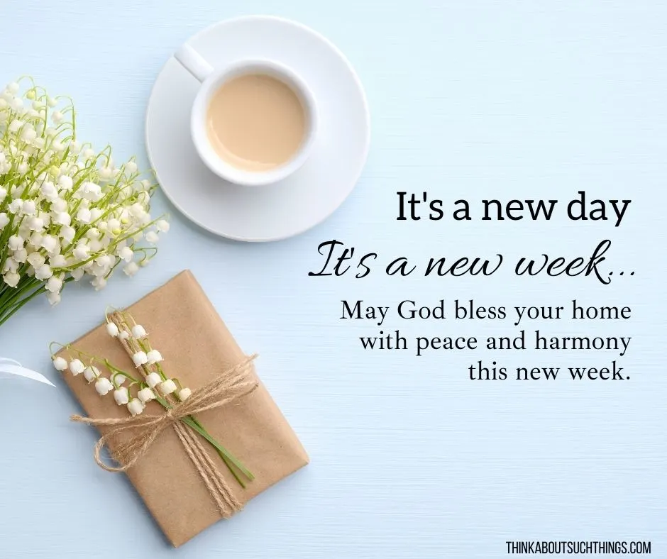new day New week blessings image
