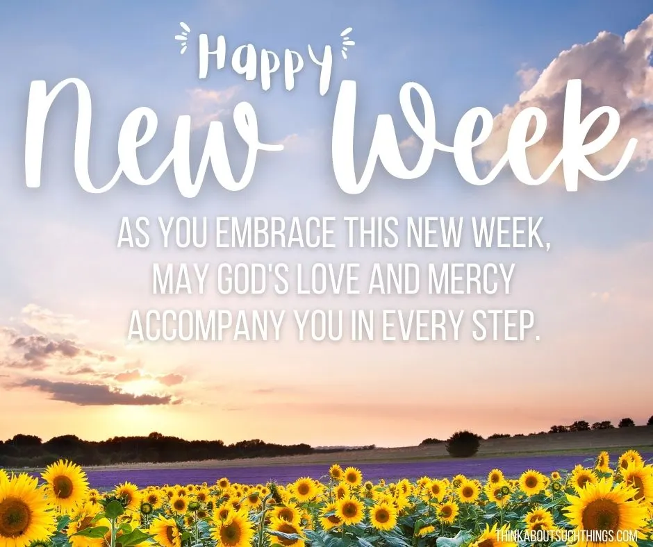 New week blessing message