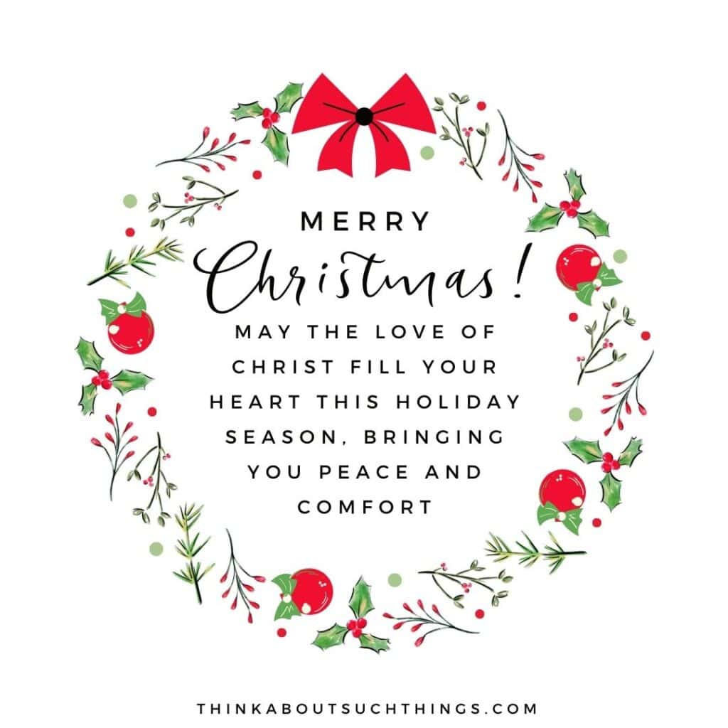 Christian christmas card messages