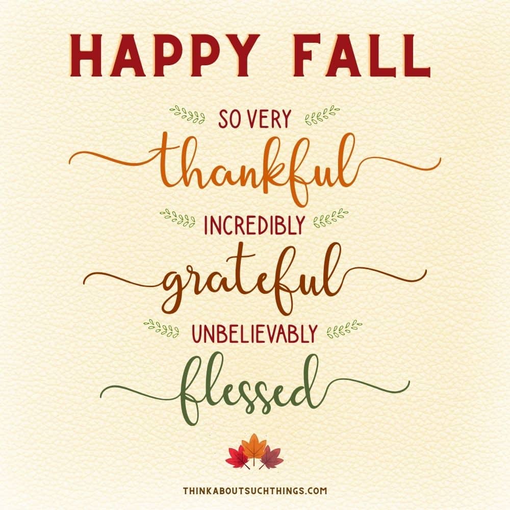 happy fall blessing quote