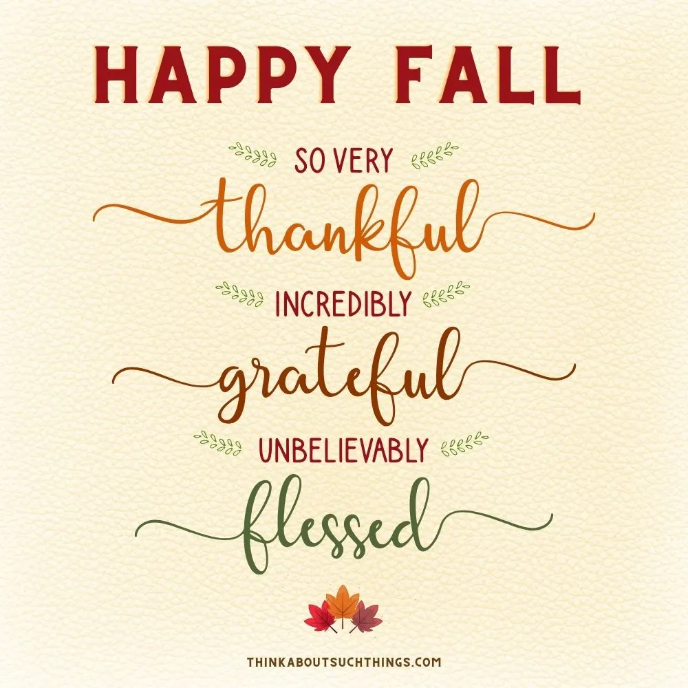 happy fall blessing quote