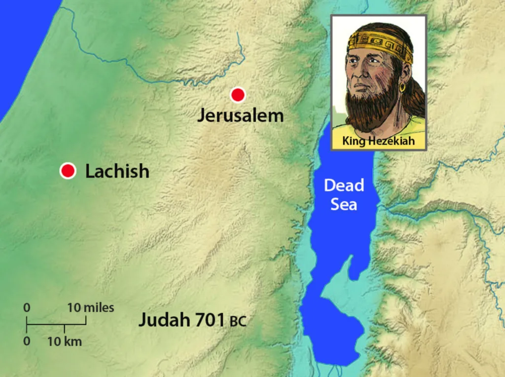 King Hezekiah Map
