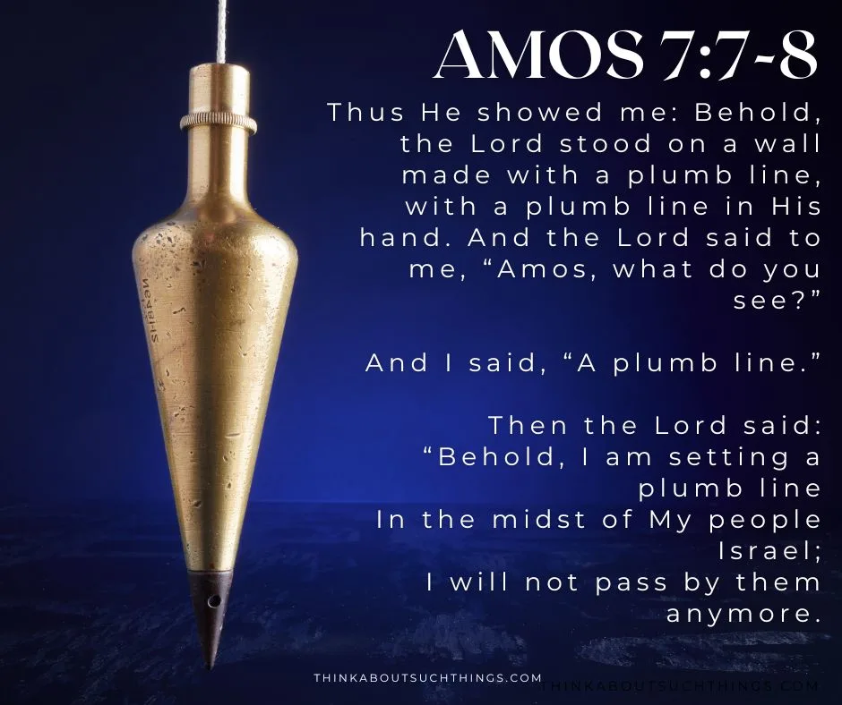 The Plumb Line In The Bible Meaning And Purpose Think About Such Things