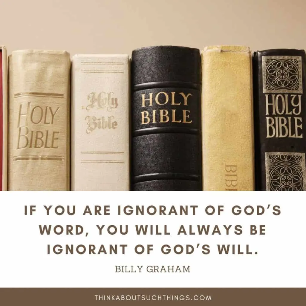 bible study quote Billy Graham