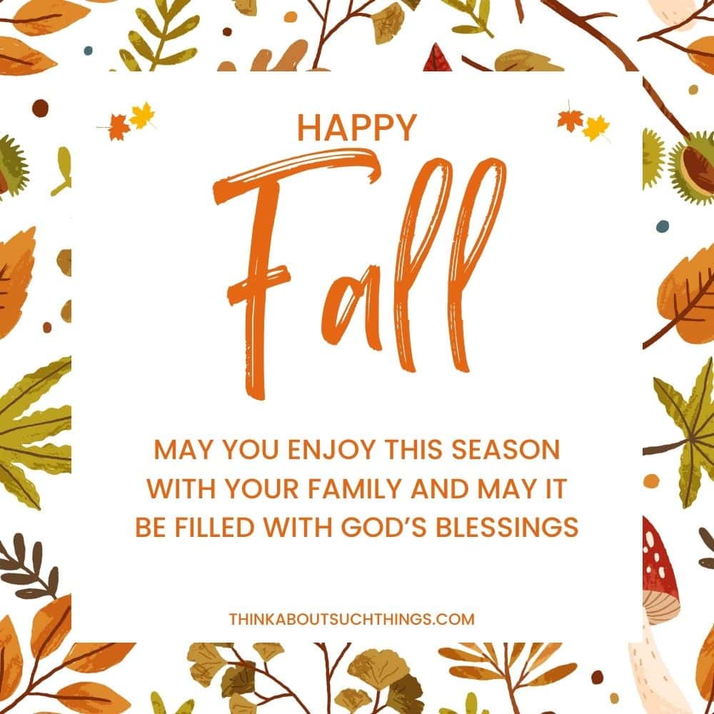 blessings for fall image