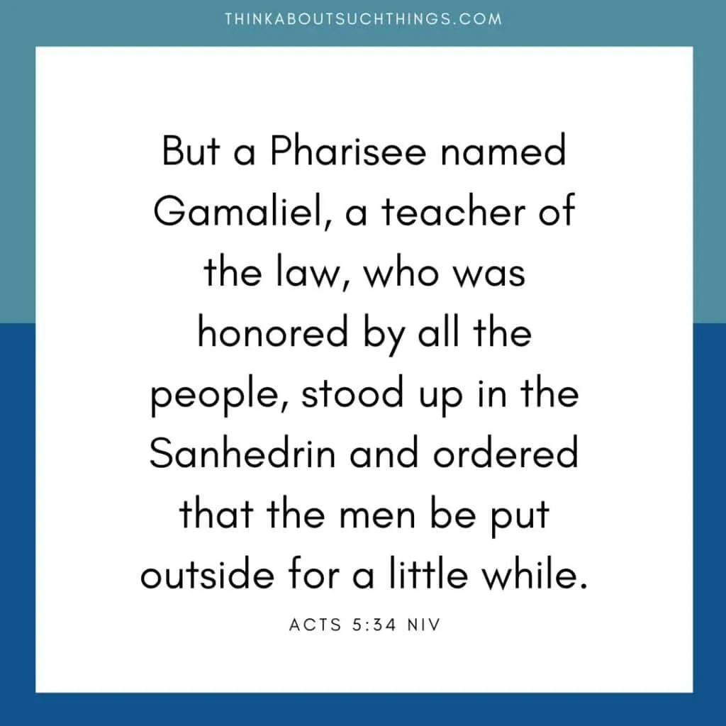 Gamaliel in scripture acts 5