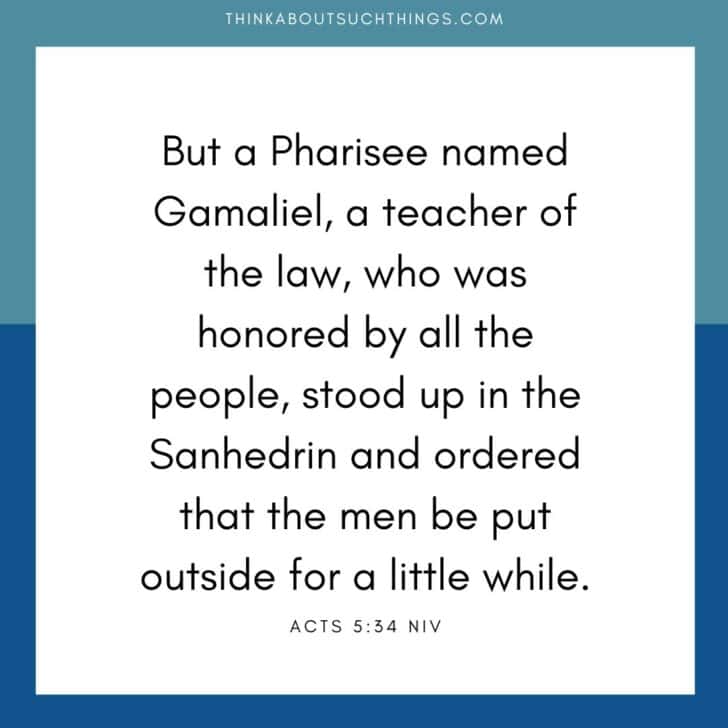 Gamaliel In The Bible The Influential Pharisee Think About Such Things