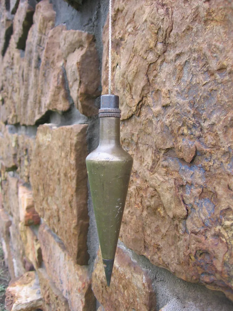 plumb line close-up