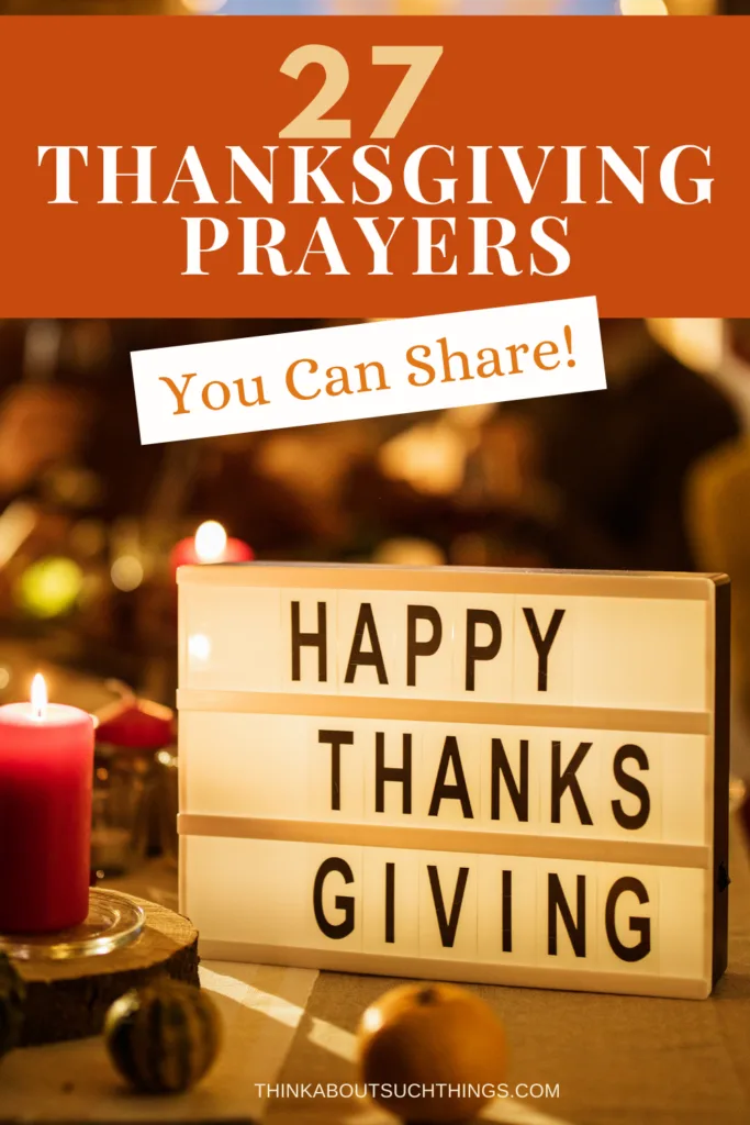 Thanksgiving Prayers