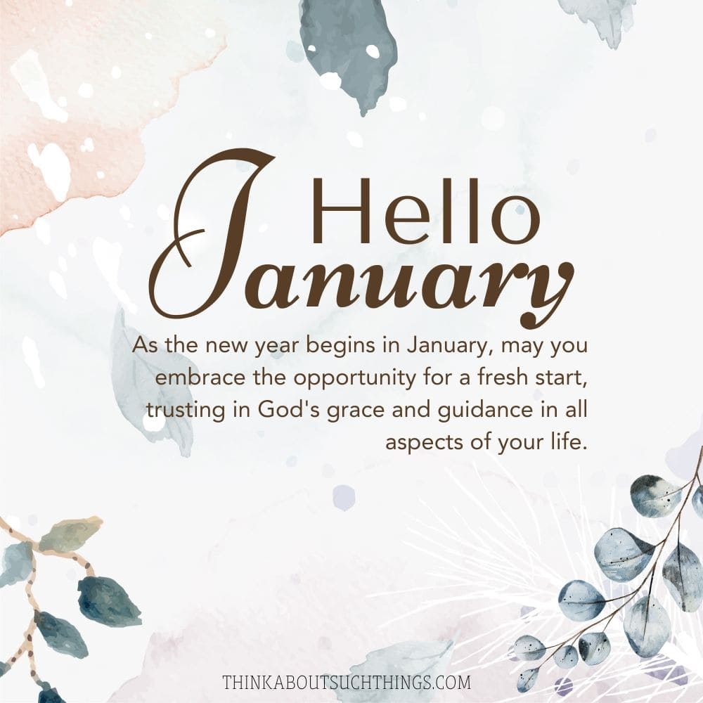 blessings for january