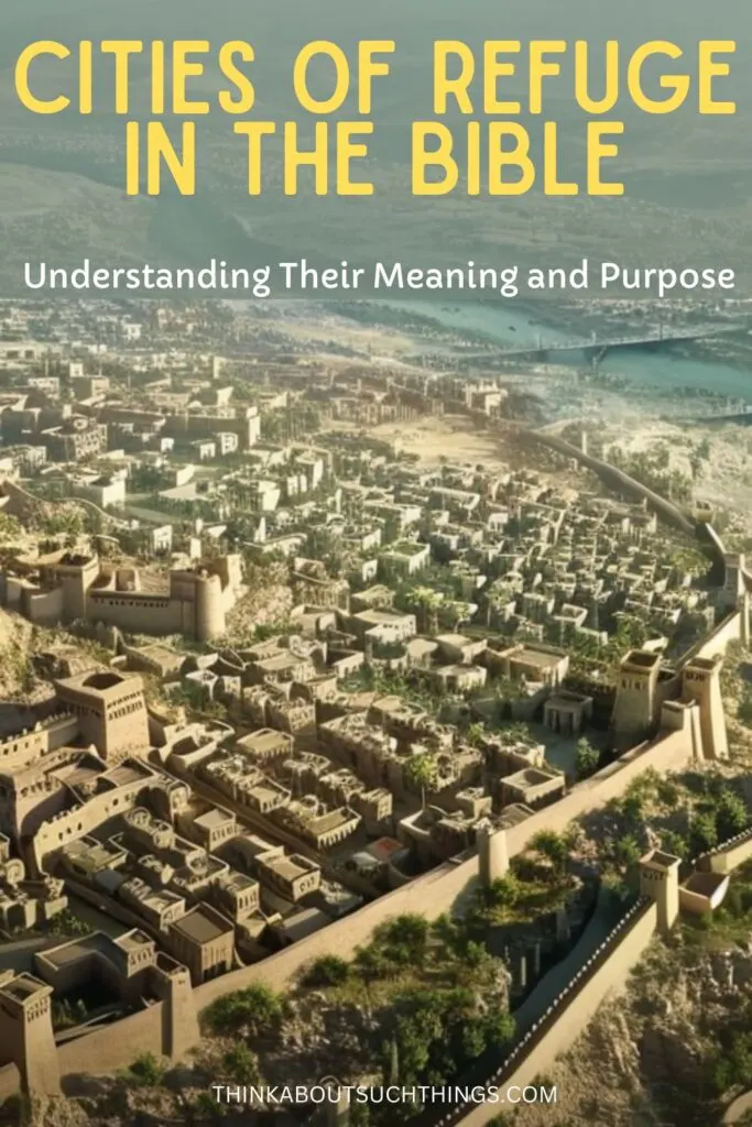 Cities of Refuge in the Bible pin