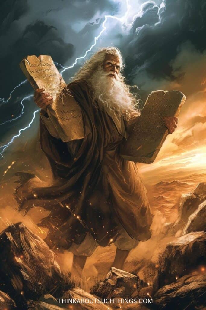 Moses and the ten commandments 