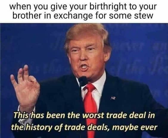 christian meme trump trade deal