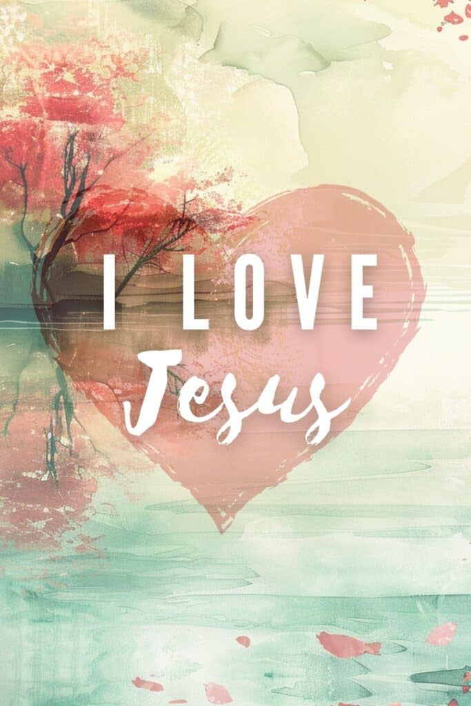 A heart that says I love Jesus