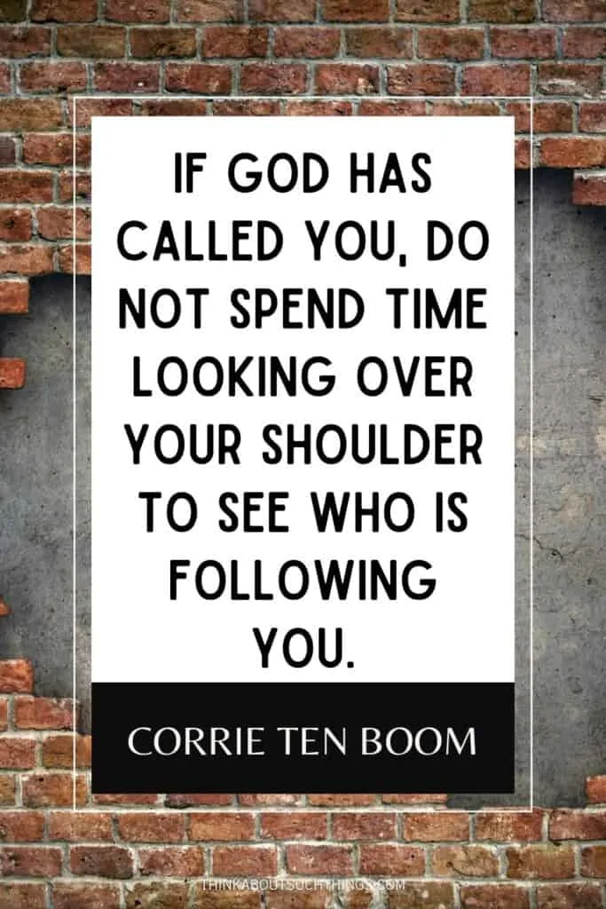 corrie ten boom quote about calling