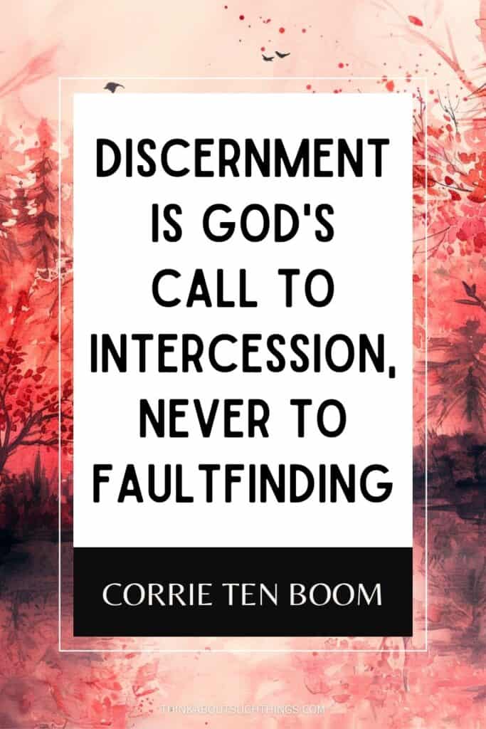 corrie ten boom quote about discernment