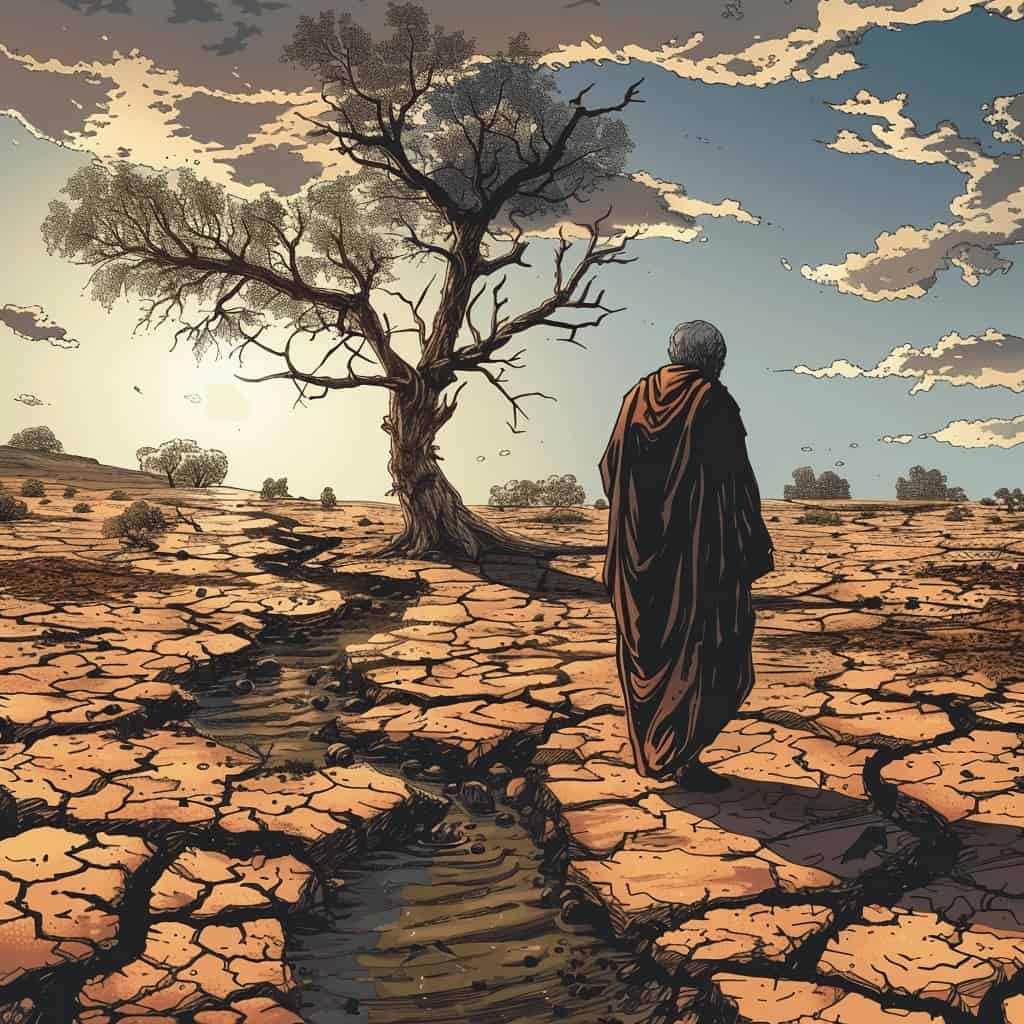 brook dried up with elijah the prophet in 1 kings 17
