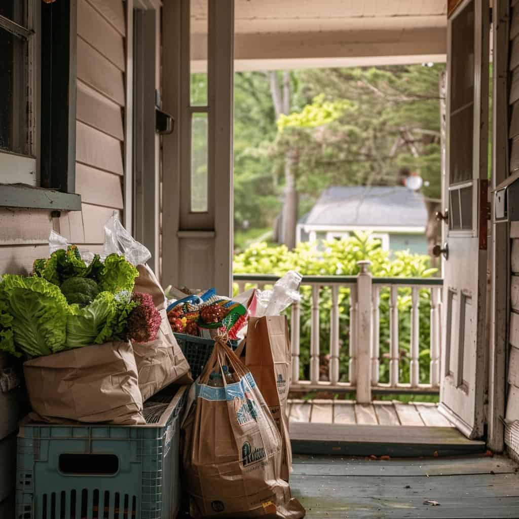 grocery miracle at the door