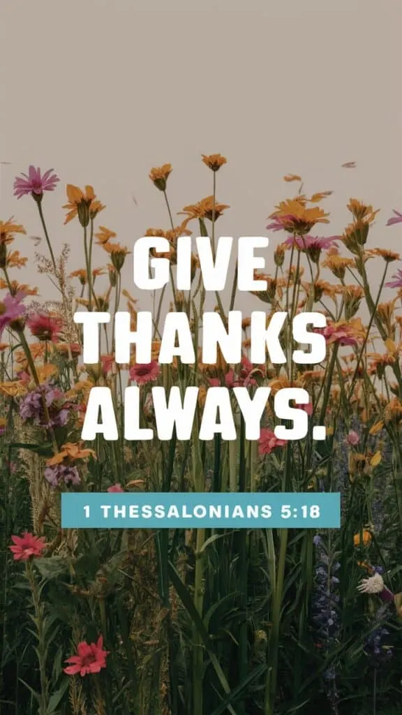 Iphone wallpaper bible verse give thanks